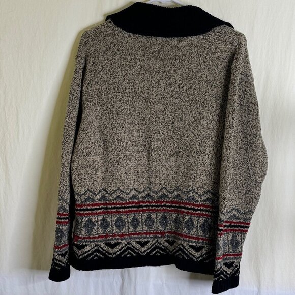 Vintage 80s Erika Classics Full Zip Knit Sweater Cardigan Women Size's Large - Picture 5 of 8